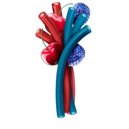 Jolly Rancher Ropes Blue Raspberry and Cherry Flavored Candy Laydown Bag - 10oz image {4}
