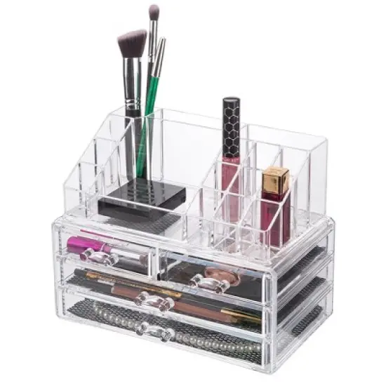OnDisplay 4 Drawer Tiered Acrylic Cosmetic/Jewelry Organizer image {6}
