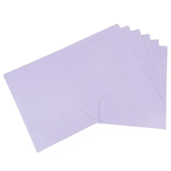 Unique Bargains Office Two-Pocket Letter Files Portfolio Storage Organizer Folders image {6}