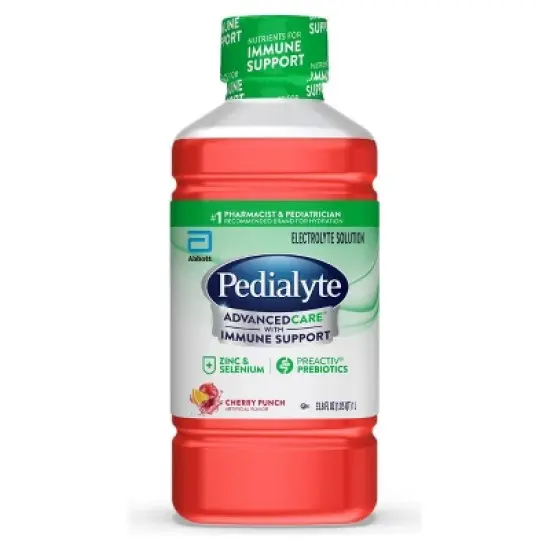 Pedialyte Advanced Care Electrolyte Solution Hydration Drink - Cherry Punch - 33.8 fl oz image {9}