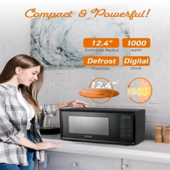 COMMERCIAL CHEF Countertop Microwave Oven 1.1 Cu. Ft. 1000W image {4}