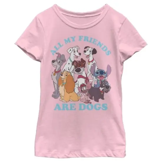 Girl's Disney All My Friends Are Dogs T-Shirt image {3}