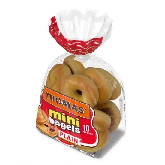 Thomas' Plain Mini Bagels - 15oz/10ct image {7}