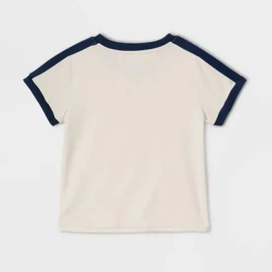 Latino Heritage Month Toddler Short Sleeve Athletic 'Querer es Poder' Graphic T-Shirt - White image {2}