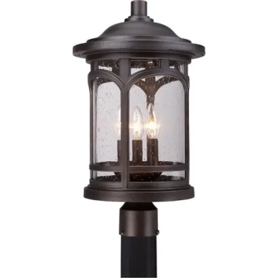 Quoizel Lighting Marblehead 3 - Light Post Light in  Palladian Bronze image {3}