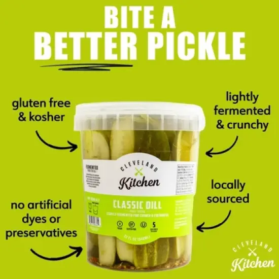 Cleveland Kitchen Classic Dill Pickle Spears - 32oz image {2}