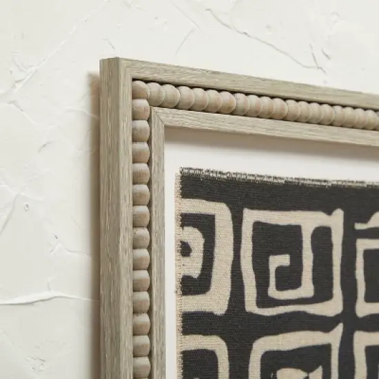 (Set of 2) 16" x 20" Burlap Framed Wall Art Brown - Opalhouse&trade; designed with Jungalow&trade; image {2}