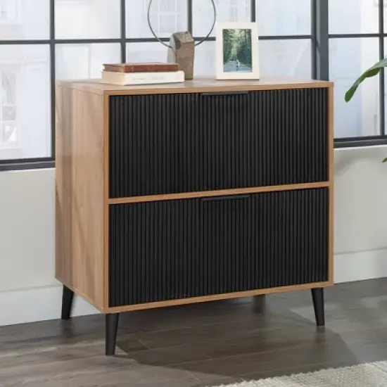 Ambleside 2 Drawer File Cabinet Serene Walnut - Sauder image {1}
