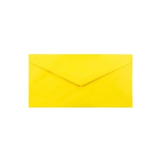JAM Paper Monarch Colored Envelopes 3.875 x 7.5 Yellow Recycled 34097577 image {2}