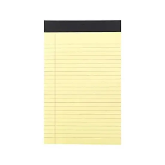 MyOfficeInnovations Notepads 5" x 8" Narrow Canary 50 Sheets/Pad 12 Pads/Pack (26829) 163832 image {8}