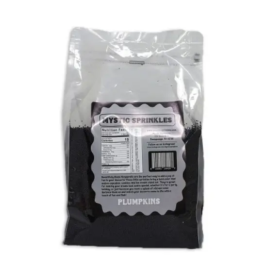Mystic Sprinkles Plumpkins - Beautifully Black Nonpareils 5lbs Bulk Bag image {3}
