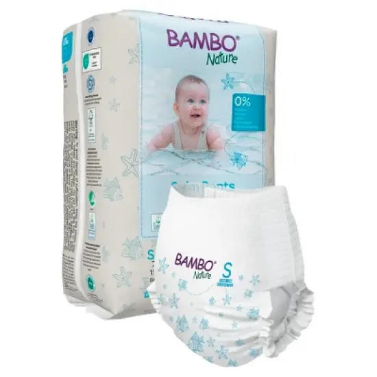 Bambo Nature Baby Swim Diaper Small, 15 to 26 lbs. 1000024401, 120 Ct image {6}