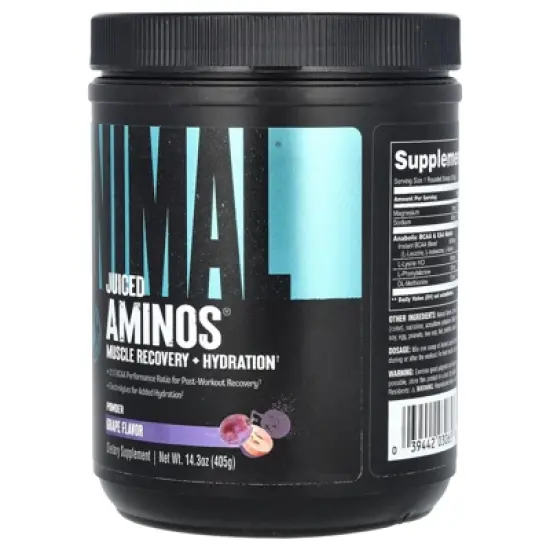 Animal Juiced Amino Acids - BCAA/EAA Matrix Plus Hydration with Electrolytes and Sea Salt Anytime Recovery and Improved Performance - 30 Servings image {3}