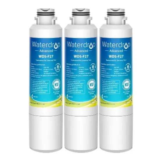 Waterdrop 3pk Replacement for Samsung Water Filter HAF-CIN/EXP DA29-00020B NSF 53 Certified image {9}