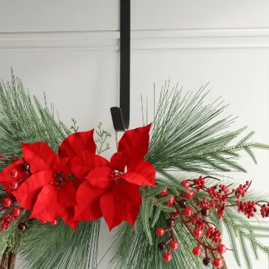 13.5" Christmas Metal Wreath Hanger Black - Wondershop&trade; image {2}