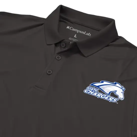 Men's University of Alabama in Huntsville Adult Polo Left Chest Logo image {3}