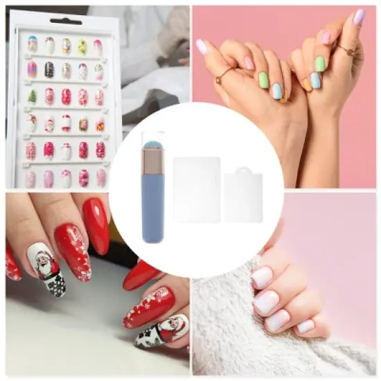 Unique Bargains Reusable Nail Art Stamp 3 Pcs image {4}