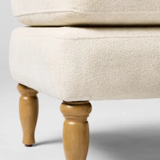 Kauri Upholstered Ottoman Natural - Threshold&trade; designed with Studio McGee image {3}