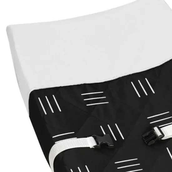 Sweet Jojo Designs Boy or Girl Gender Neutral Unisex Changing Pad Cover Boho Hatch Black and White image {2}