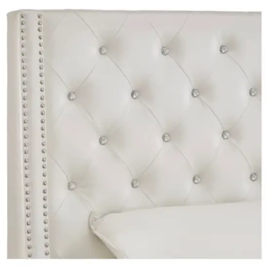 Rosalyn Crystal Tufted Wingback Headboard - Inspire Q&reg; image {1}