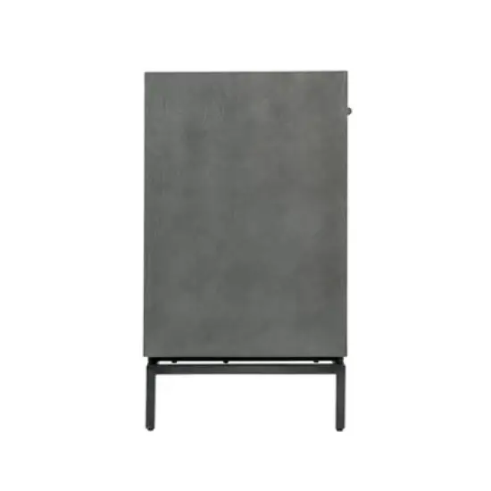 Ashton Marble Top Nightstand Table Gray - Finch image {4}