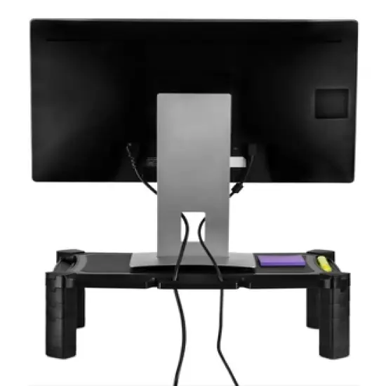 Mount-It! Desktop Computer Monitor Riser - Height Adjustable Tabletop Stand Shelf for PC and Laptop Displays and Printers, 19 x 13 Inch, 6.6 High image {2}