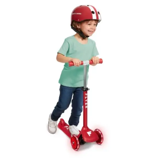 Radio Flyer Glider Junior Kick Scooter with Light Up Wheels: 3-Wheel, Ages 2-5, 44 lb Capacity image {4}