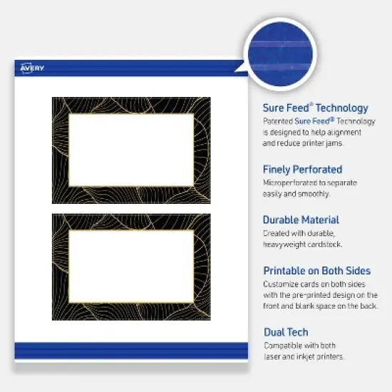 Avery Round Business Cards, Colorful Design, 2" Diameter, 120 Total image {2}