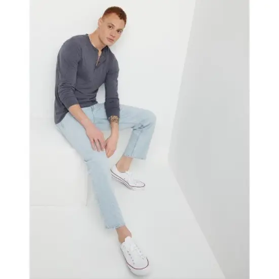 Hanes Originals Men's Long Sleeve Henley T-Shirt image {4}