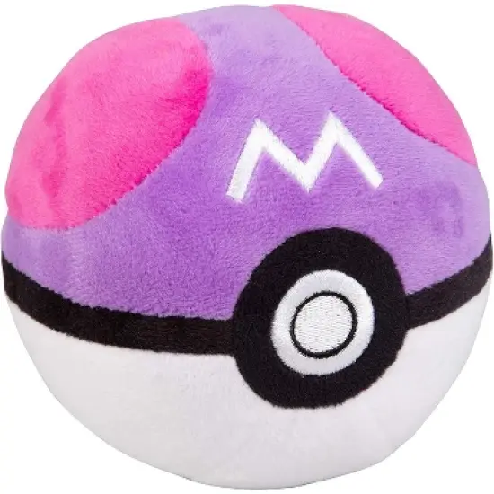 PoK?MoN Pok?ball Plush 5-Pack - Includes Poke, Master, Ultra, Quick, Luxury Ball - Soft Stuffed Poke Balls with Weighted Bottom - 4" Each - Ages 2+ image {2}