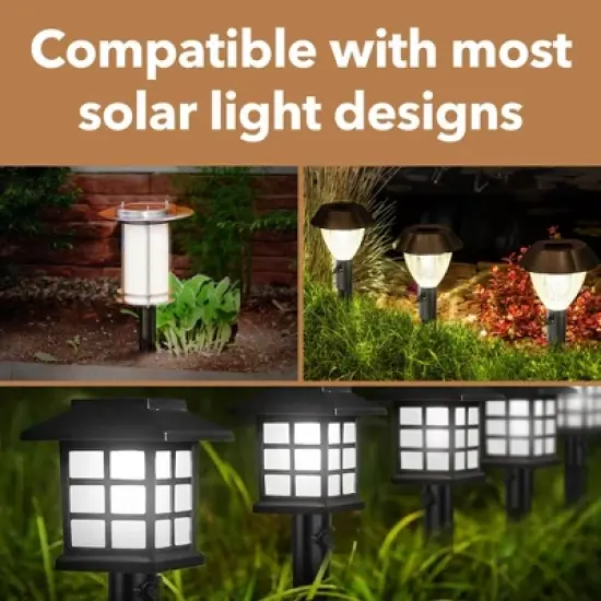 Impresa [6 Pack] Outdoor Light Stakes for Tiki Torch St& - 10 3/4" Stakes for Outdoor Lights - Garden Stakes for Lights image {3}