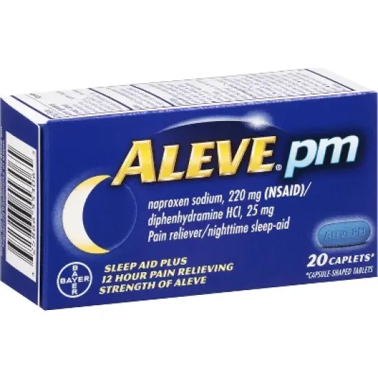 Aleve PM Pain Reliever & Nighttime Sleep-Aid Caplets, 20 Count image {6}