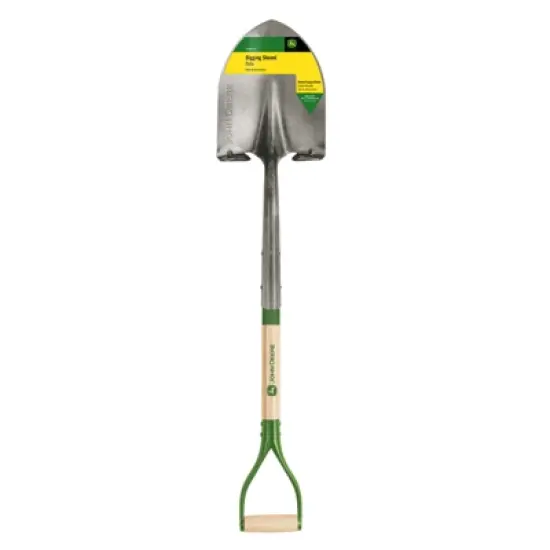 John Deere 42 in. Steel Digging Shovel Wood Handle image {1}