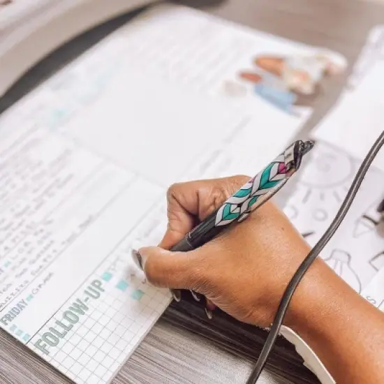 Pilot 3pk Precise V5 RT Deco Collection Rollerball Pens Extra Fine Point 0.5mm Black Ink image {2}