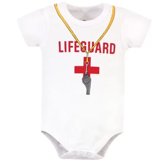 Little Treasure Baby Boy Cotton Bodysuit, Pant and Shoe 3pc Set, Lifeguard image {3}