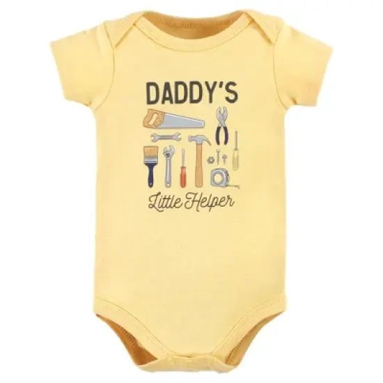 Hudson Baby Infant Boy Cotton Bodysuit and Pant Set, Construction Work Short Sleeve image {2}