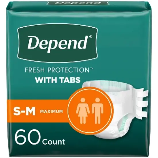 Depend Unisex Incontinence Protection with Tabs Underwear - Maximum Absorbency image {10}