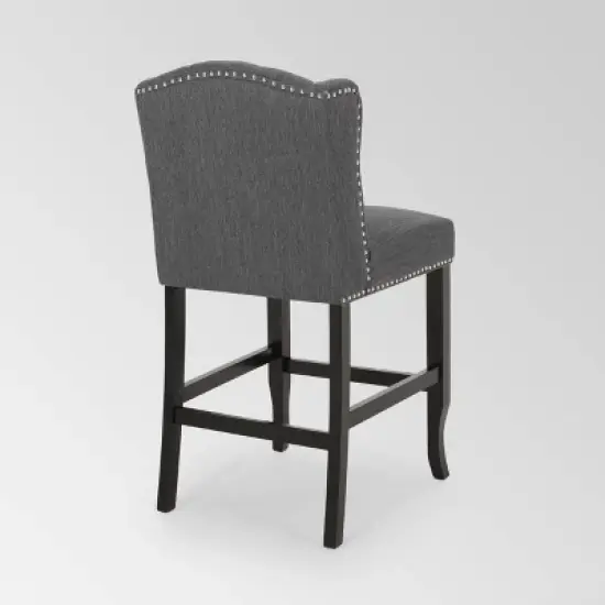 Set of 2 Foxcroft Wingback Counter Height Barstools - Christopher Knight Home image {3}