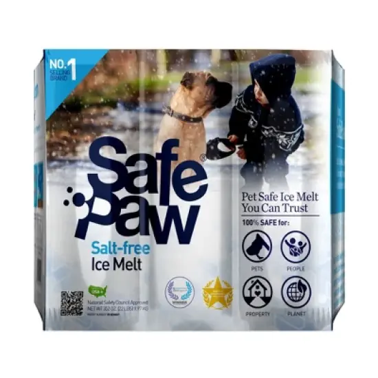 Safe Paw Dog Pet Winter Ice Snow Melt for Driveway, Sidewalk, Cured Concrete, and Various Terrain image {1}