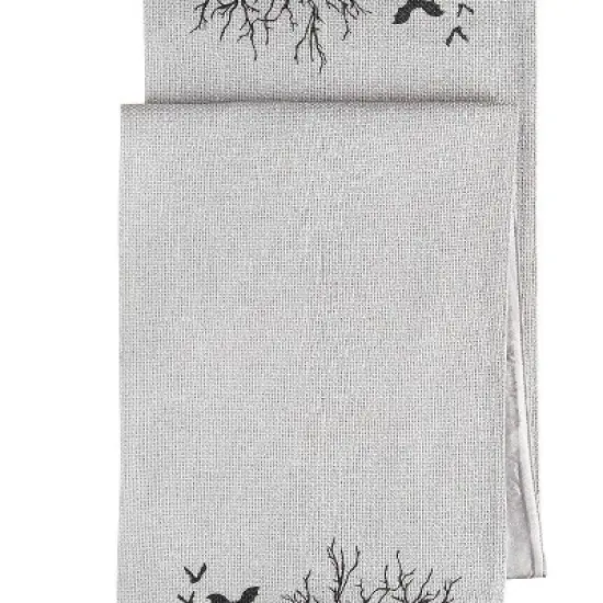 C&F Home Bats & Jack-O-Lantern Pumpkins "Happy Halloween" Cotton Table Runner 13" x 72" image {2}