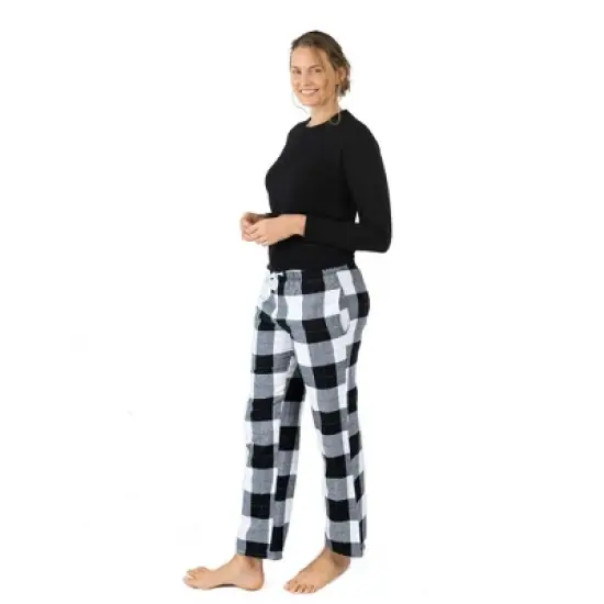 Leveret Womens Cotton Top Flannel Pant Pajamas image {4}