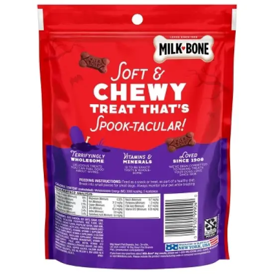 Milk-Bone Graveyard Soft Bones and Chewy Dog Treats with Beef Flavor - 3.7oz image {1}