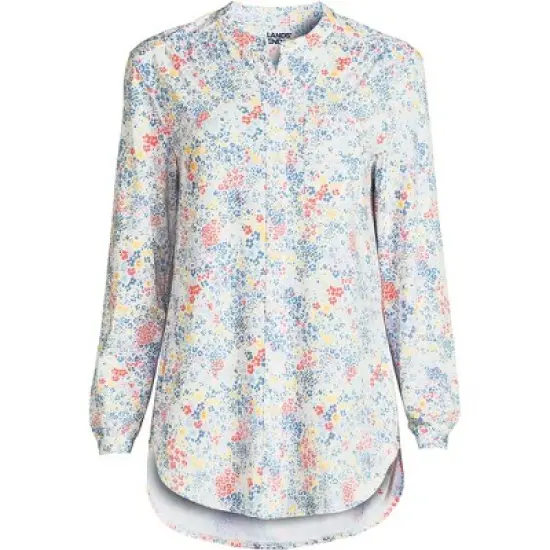 Lands' End Women's Long Sleeve Jersey A-line Tunic image {1}