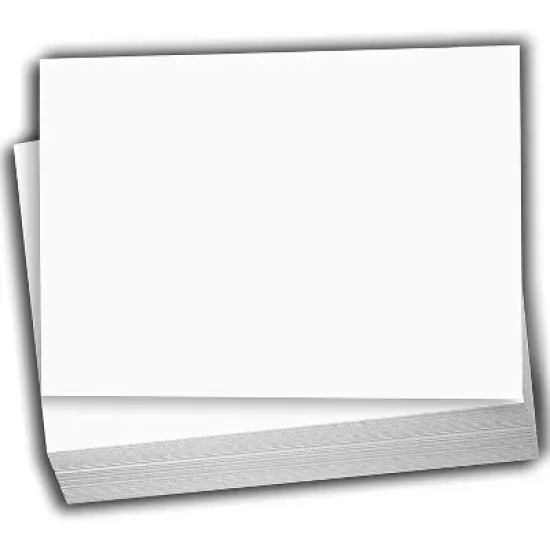 Hamilco White Cardstock Thick Paper - 5 x 7" Blank Heavy Weight 130 lb Cover Card Stock - 100 Pack image {6}