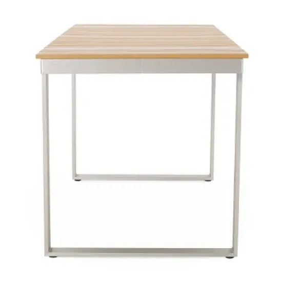 Cibola 3pc Outdoor Aluminum Picnic Set - Natural/Silver - Christopher Knight Home image {4}