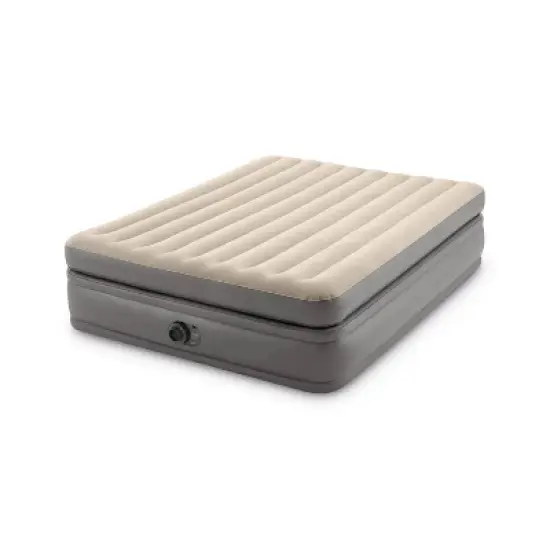 Intex Raised Comfort Pillowtop 20" Queen Air Mattress with Built in Pump image {2}