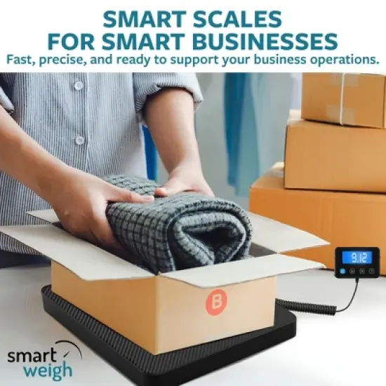 Smart Weigh Digital Shipping Postal Scale - 440lbs Capacity image {1}