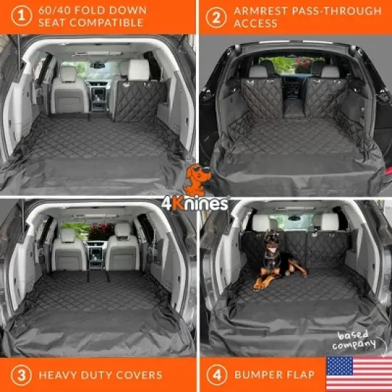 4Knines SUV Cargo Liner for Fold Down Seats image {6}