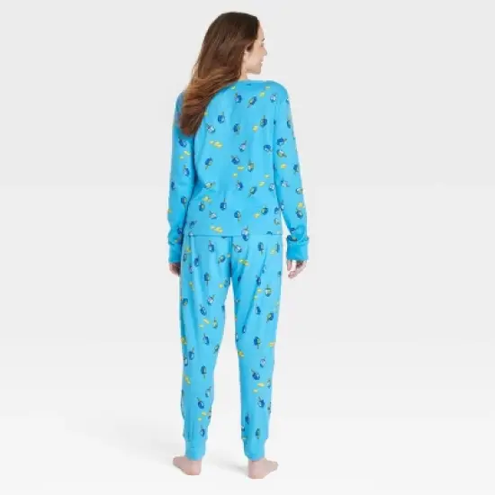 Women's Hanukkah Matching Family Pajama Set - Blue image {1}