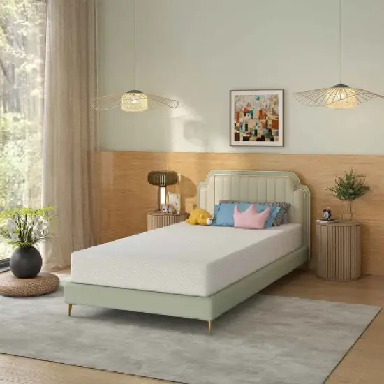 BestMassage 5 Inch Mattress Bamboo Charcoal Memory Foam Mattress Medium Firm Mattress CertiPUR-US Certified image {8}